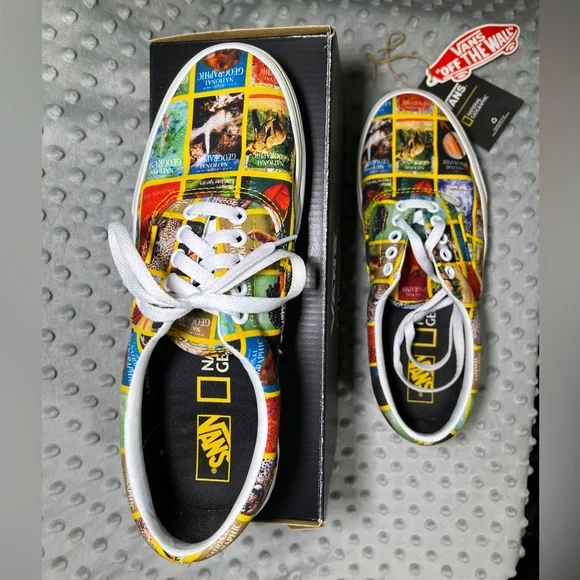 Vans x National Geographic Limited Edition Era Magazine Cover Sneakers M8.5 W10 - Picture 9 of 11